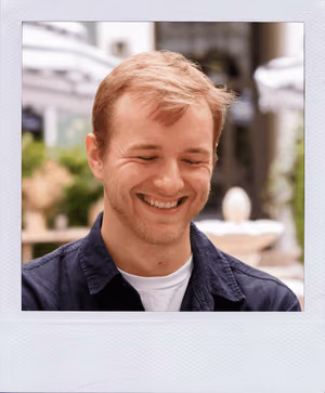 Dovydas, laughing